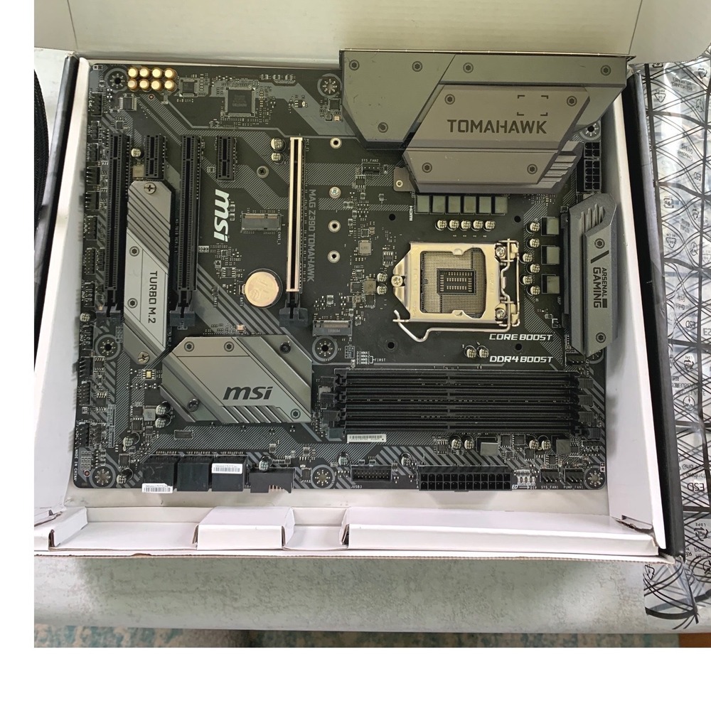 MSI ATX Motherboard‎ MAG Z390 Tomahawk LGA1151 Intel Z390 Grey Untested Boxed